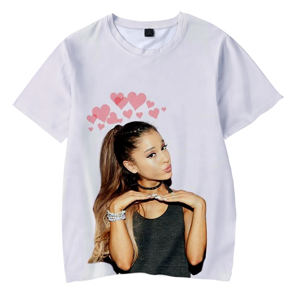 Футболка Ariana Grande с 3D принтом для мужчин и женщин Повседневная Уличная одежда