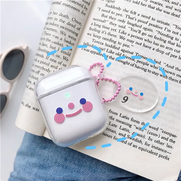 Милый мультяшный Кот с подвеской Чехлы для Apple Airpods защитный чехол фруктовый узор беспроводные Bluetooth наушники силиконовый мягкий чехол - Цвет: style - 6