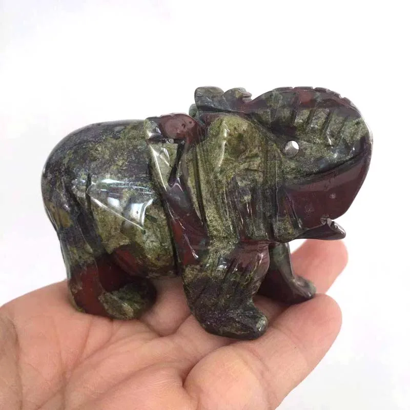 Дракон кровавый камень кристалл нефрит слоны форма камня креативный дом