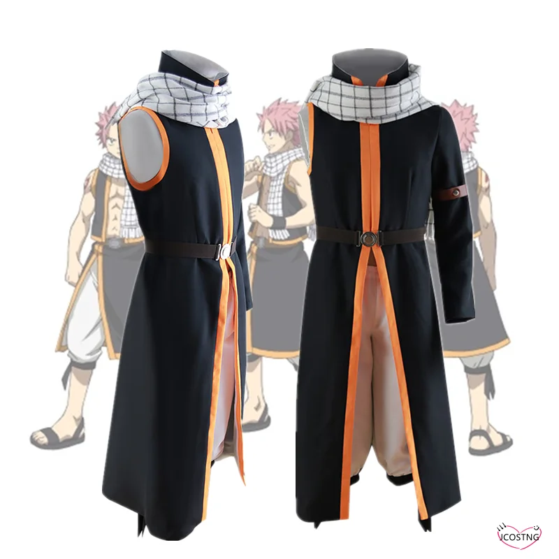 Костюм для косплея из аниме Фея хвост костюмы Этерия Нацу драгнееля полный