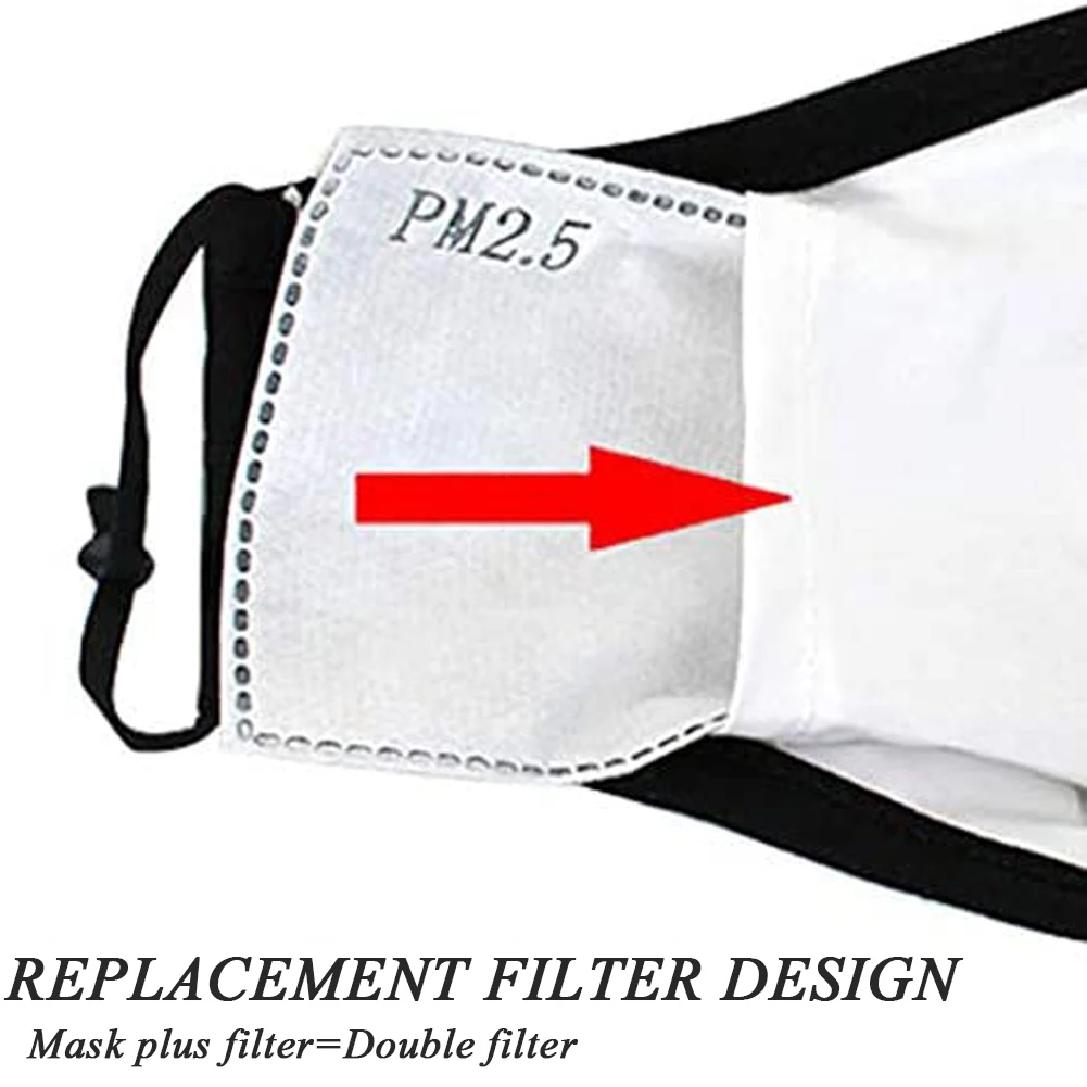 Унисекс PM2.5 маска с активированным углем фильтр дыхательным клапаном черная