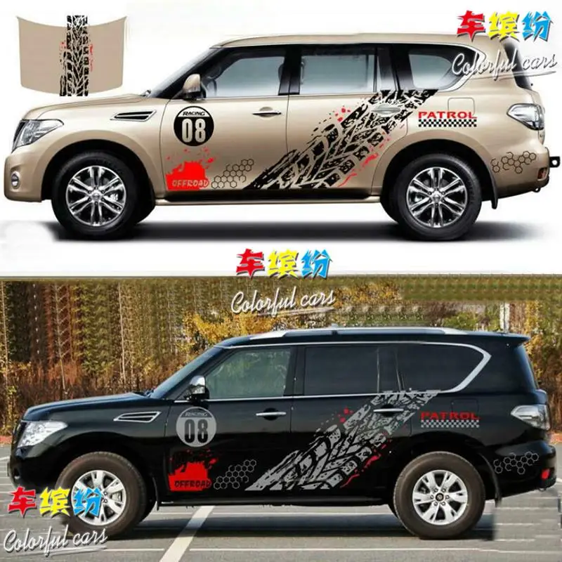 

SUV car stickers FOR Nissan Patrol Y62 2012-2021 exterior decoration personalized custom fashion sports decals
