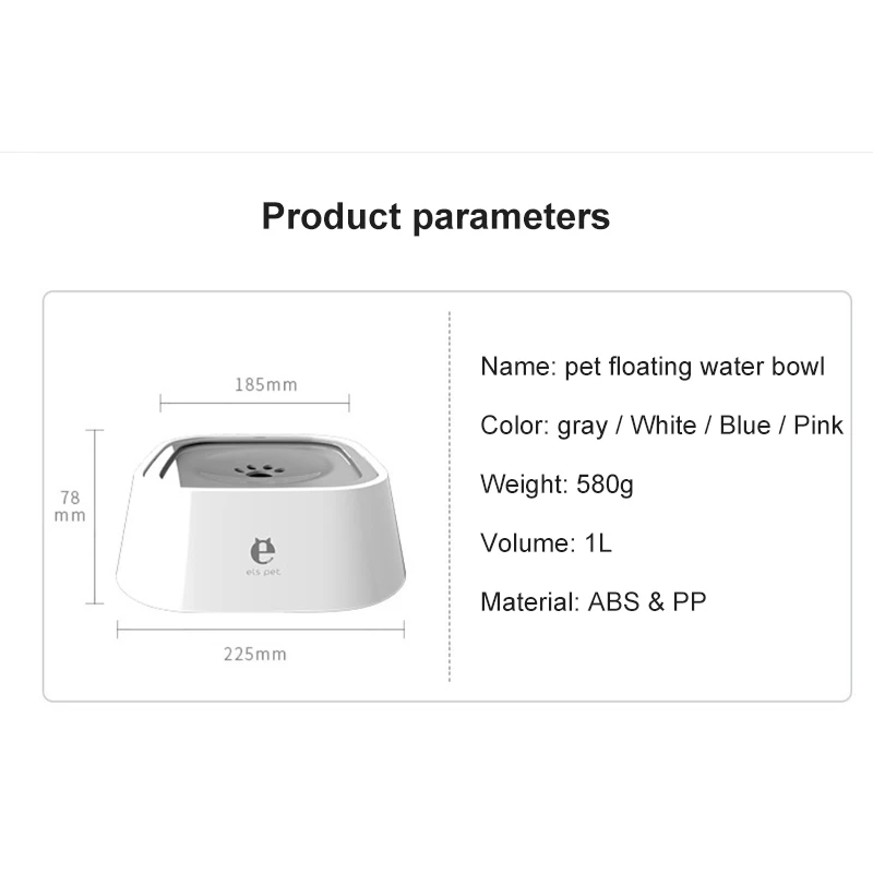 

Pet Dog Cat Drinking Water Bowl Floating Bowl Water Drinker Not Wet Mouth Splash Water Cat Bowl Not Sprinkler Water Dispenser