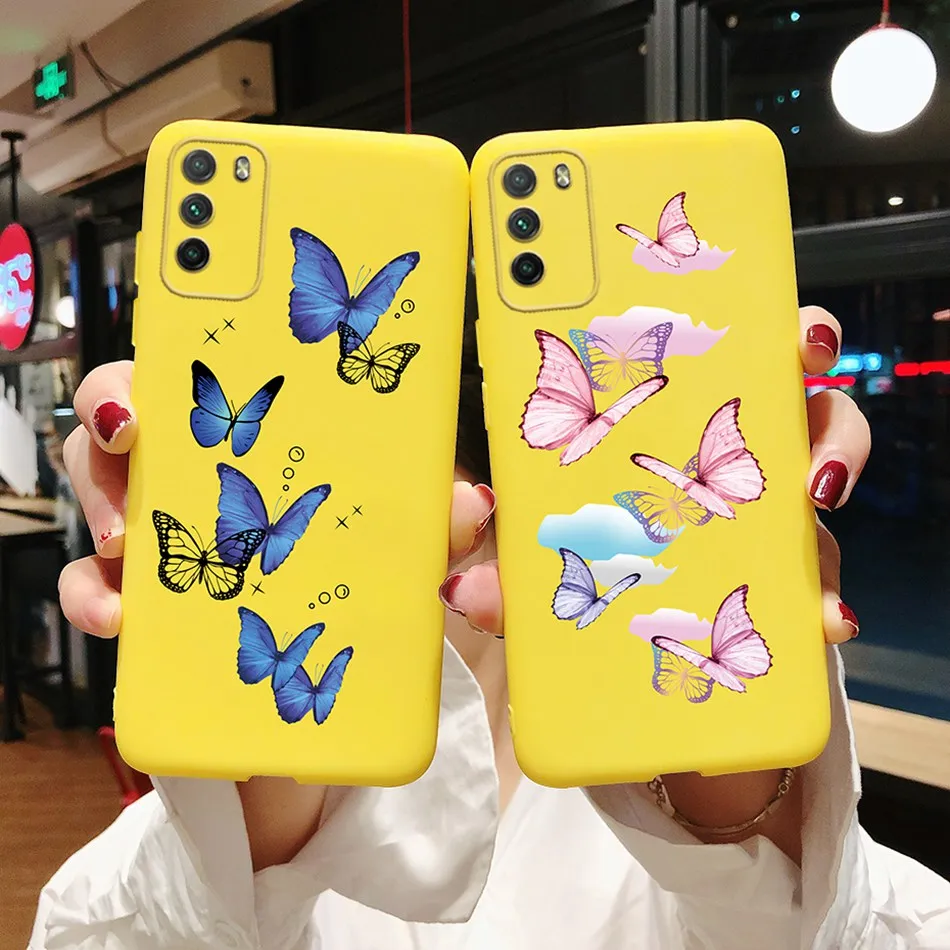 for poco m3 case 6 53 silicone love heart cute soft rainbow cover for global version xiaomi xiomi poco m3 pocom3 m 3 phone case free global shipping