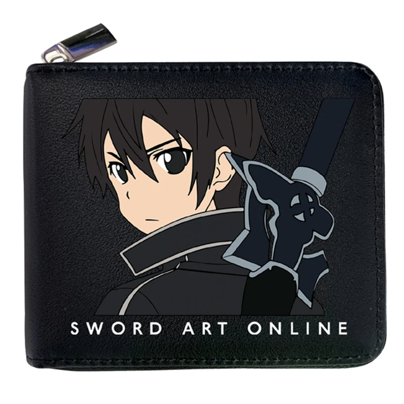 

Japanese Cartoon Comics Sword Art Online Wallet Short Purse for Student Whit Credit Card Holder