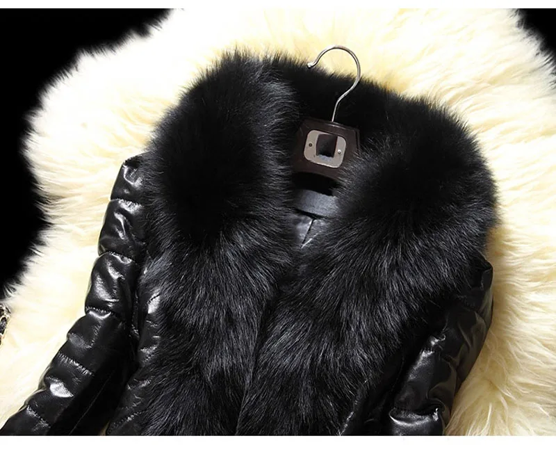 Black Fur Coat Female Autumn Winter 2020 Women's Imitation Fox Fur Coat Women Fur Thick Imitation Fur Mujer Outwear Ladies B8