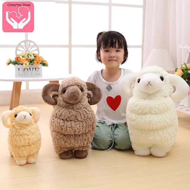 Милая имитация маленькой овечьей куклы маленькая овечка кукла Альпака плюшевая