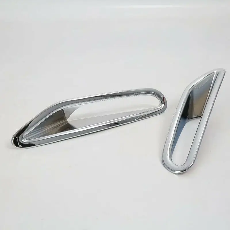 2 * Хромовая Серебряная задняя крышка для противотуманного светильника из