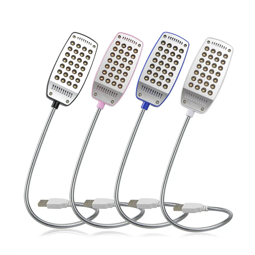 28 LED супер яркая Гибкая лампа для чтения USB Защита глаз ноутбук мини портативный
