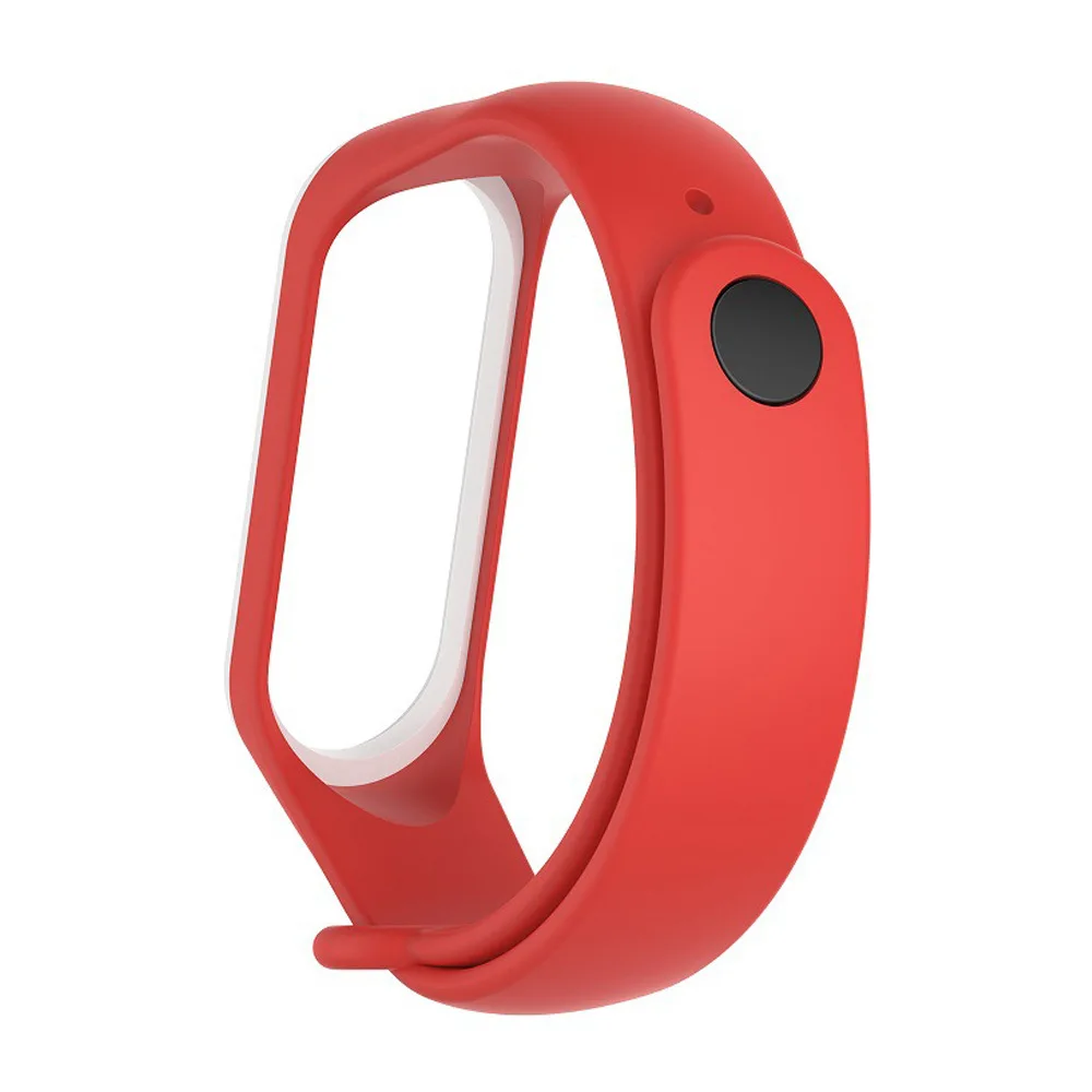 Мягкий спортивный браслет для Xiaomi Mi Band 3 4 силиконовый ремешок на запястье часов