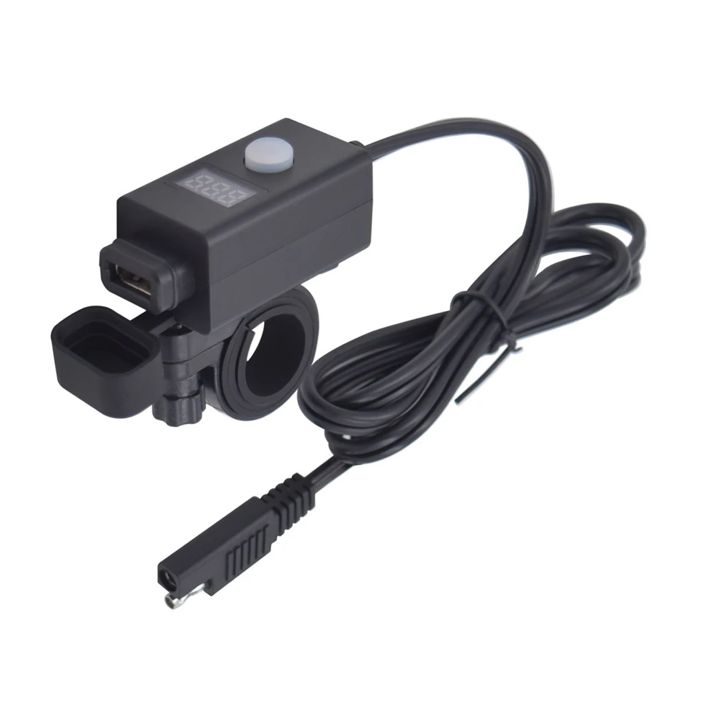

Мотоциклетное Зарядное устройство USB переходник SAE к USB БЫСТРОРАЗЪЕМНАЯ вилка для мотоцикла с USB зарядным устройством 2,1 а светодиодный воль...