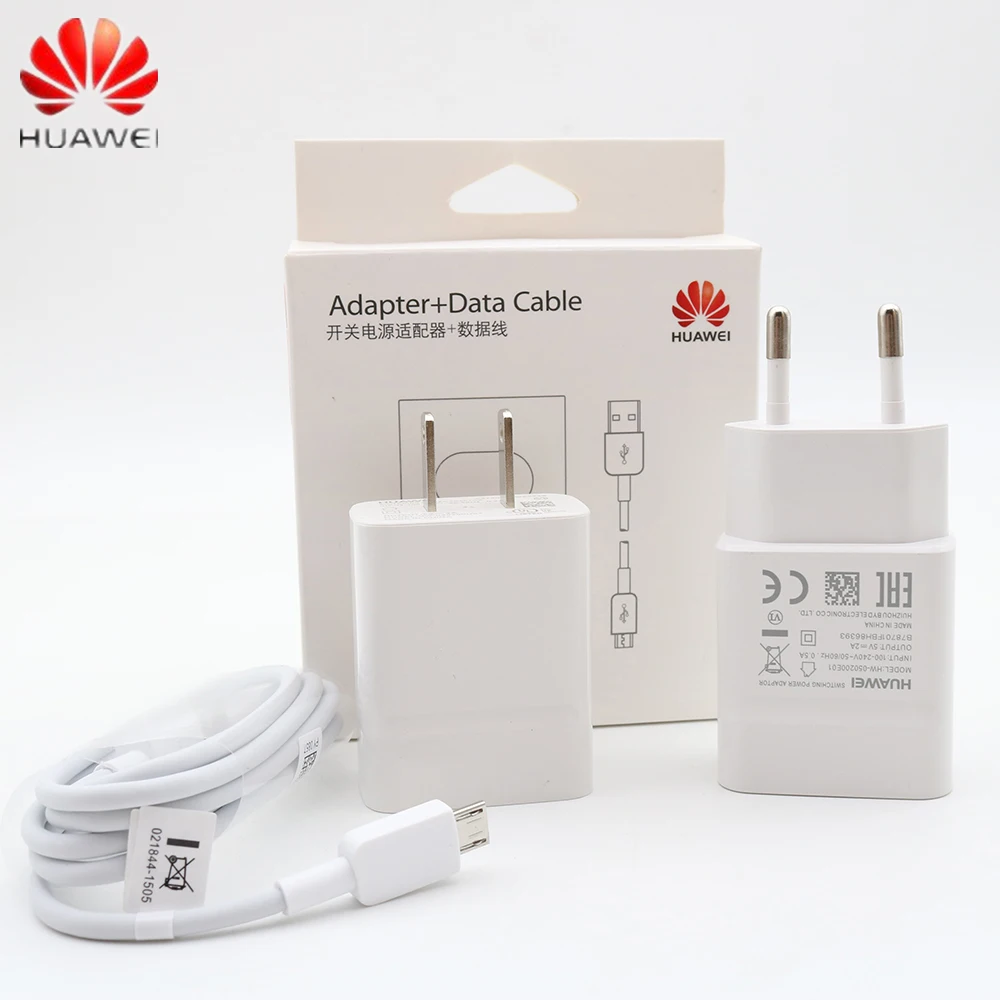 

Original US EU Huawei Mate 10 Lite charging 5V2A charger and micro cable for p8 p9 p10 lite mate 10 lite Honor 8x 7x y5 y6 y7 y9