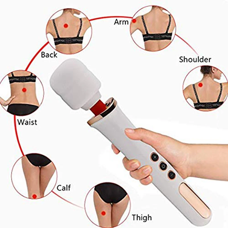 Мощный Волшебная палочка массажер 10 скоростей AV вибратор секс игрушки для женщин