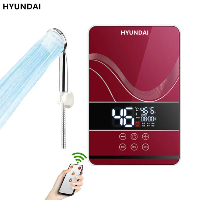 electric water heater electric shower quick heating dc machine household kitchen bathroom unlimited hot water remote control free global shipping