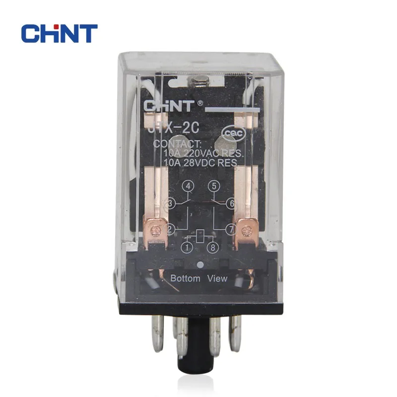 CHINT CHNT маленькое электромагнитное реле 8 контактов JTX-2C 24V 220V 2NO + 2NC | Строительство