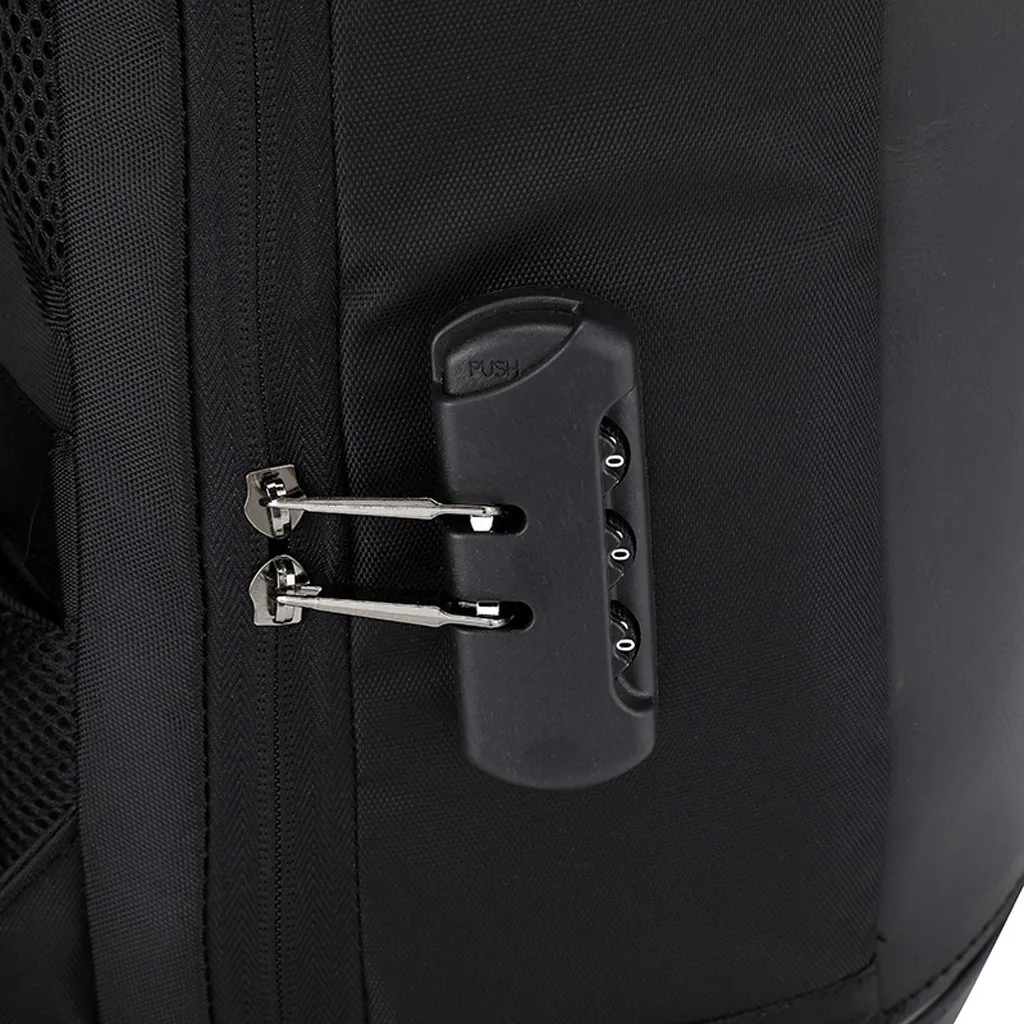 Мужской водонепроницаемый рюкзак USB рюкзак с подзарядкой портативные унисекс кожаные сумки на плечо для ноутбука Противоугонная посылка# DX