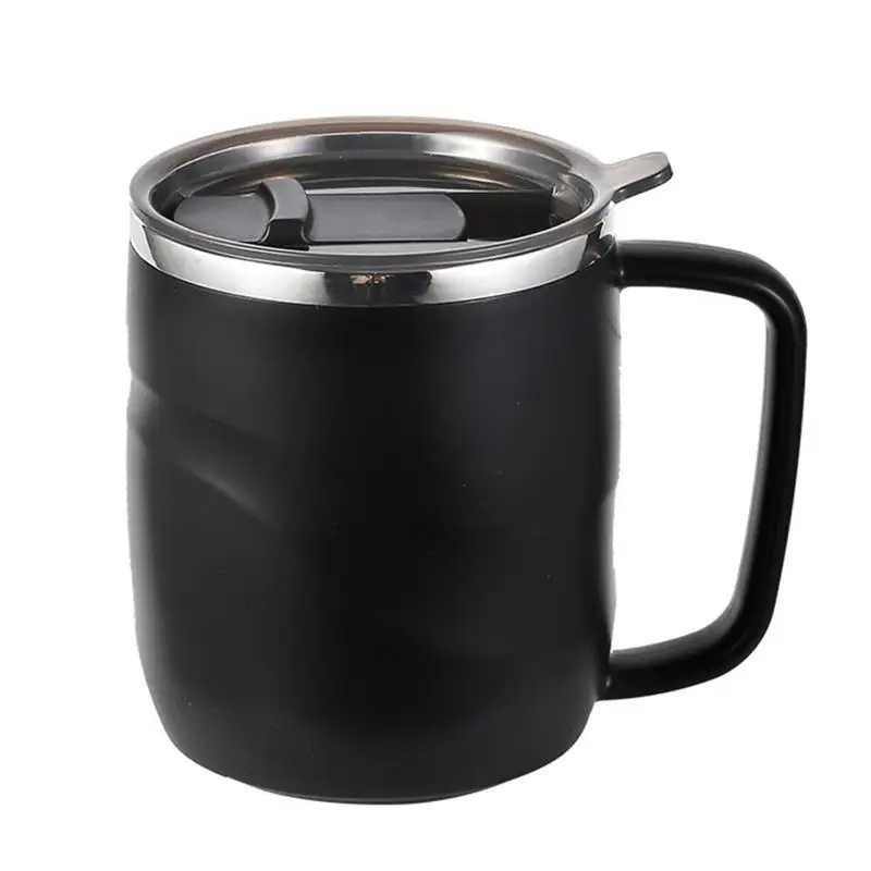 

Stainless Steel Insulated Coffee Mug with Sliding Lid Vacuum Travel Mug with Handle Camping Tea Flask for Hot Cold Drinks