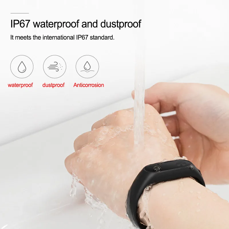 Спортивный смарт-браслет IP67 водонепроницаемый фитнес-браслет для смартфонов Apple