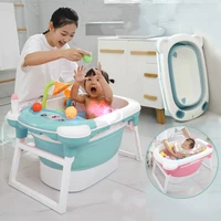 baby shower portable silicone children bathtub accessories baby folding anti skid bathtub swimming pool newborn baby products