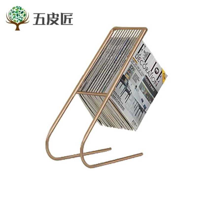 

Nordic Magazine Receive Console Magazine Rack Shelf Small Sitting Room Sofa Edge Corner Flower Wearing Mini Press
