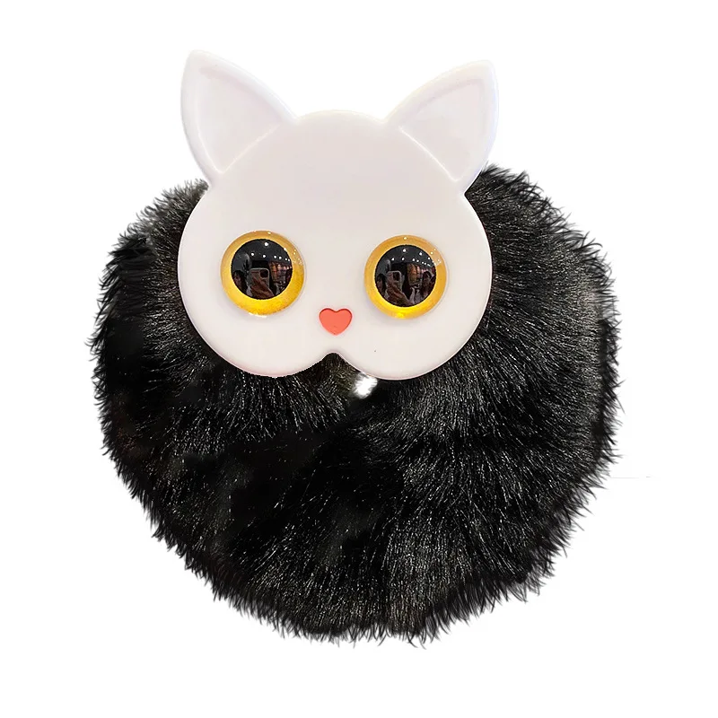 Супермилая Женская шнуровка для волос в виде кошки с кольцом конского хвоста |