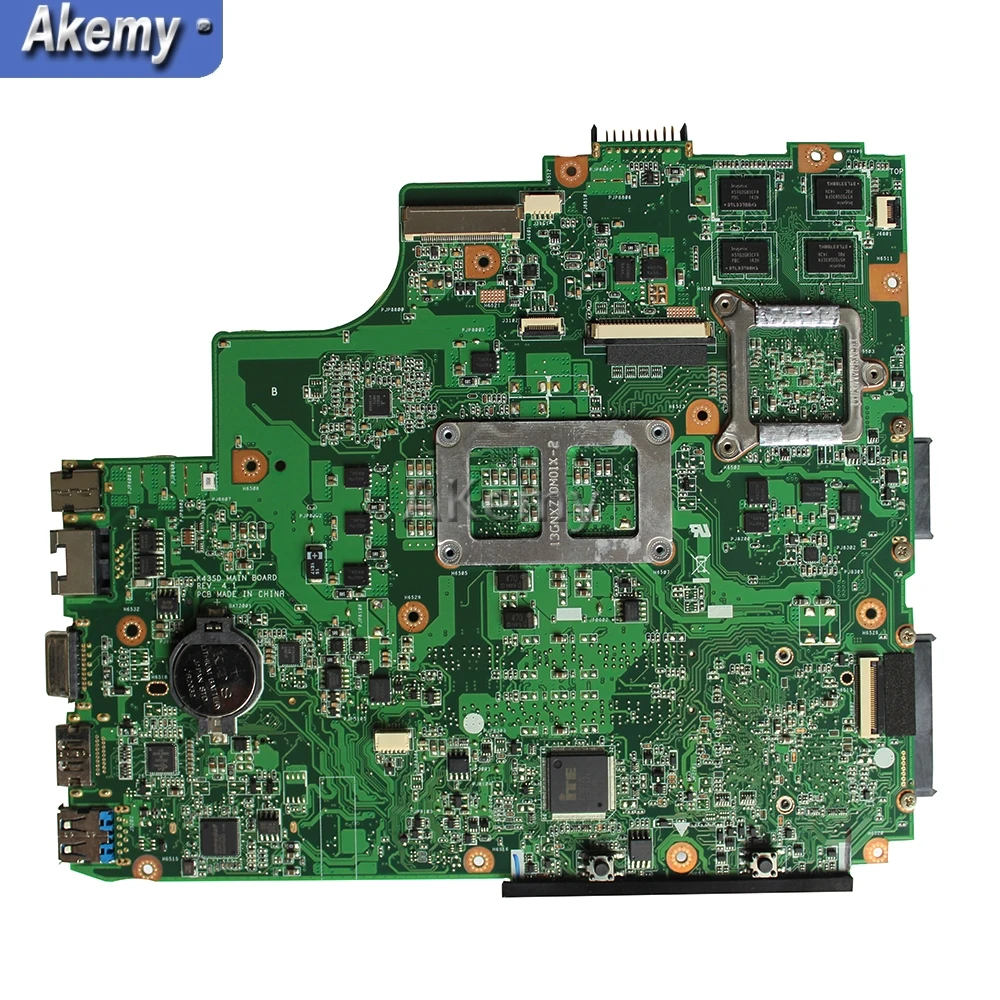 AK K43SD материнская плата для ноутбука ASUS A43S K43S A84S 100% OK HM65 GT610M 2GB|Материнские платы