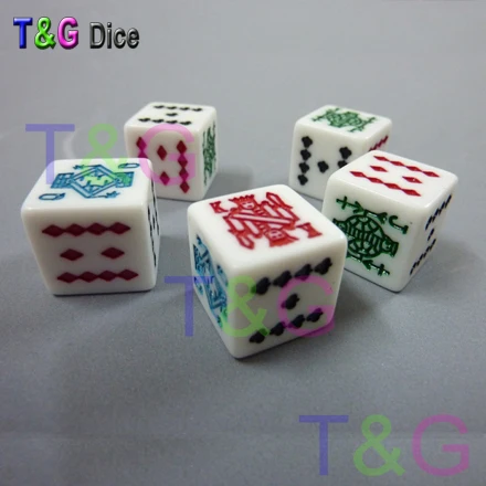 Высокое качество заказной D6 кости для логотипа! T & G Персонализировать