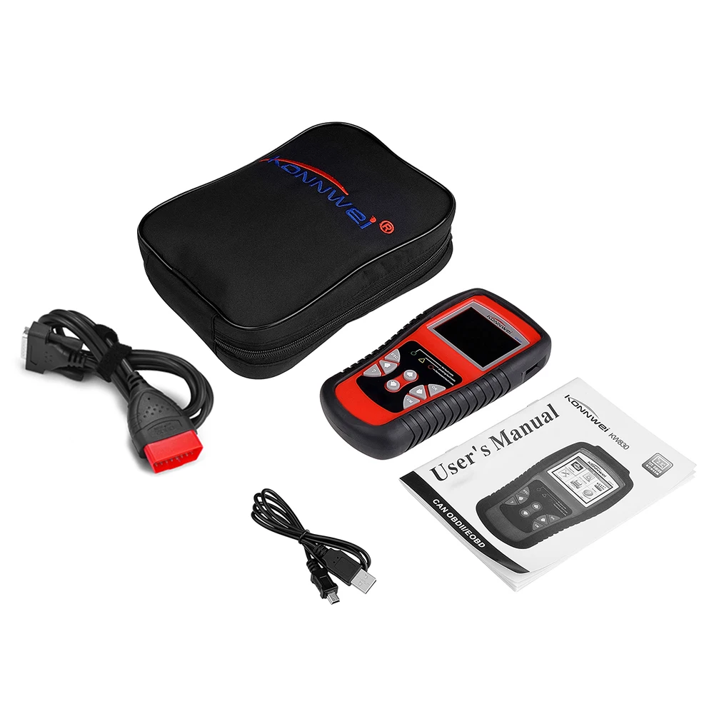 KONNWEI OBD OBD2 сканер автомобильный диагностический код считыватель OBD II и EOBD Авто автомобильный код сканер неисправности диагностический сканер инструмент
