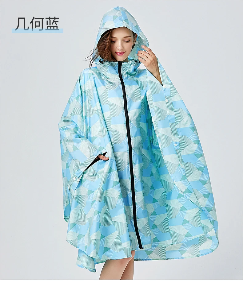Portable Travel Raincoat Outdoor Personality Poncho Stylish Rain Coat Ladies Waterproof Capas De Chuva Suit YY50RC | Дом и сад