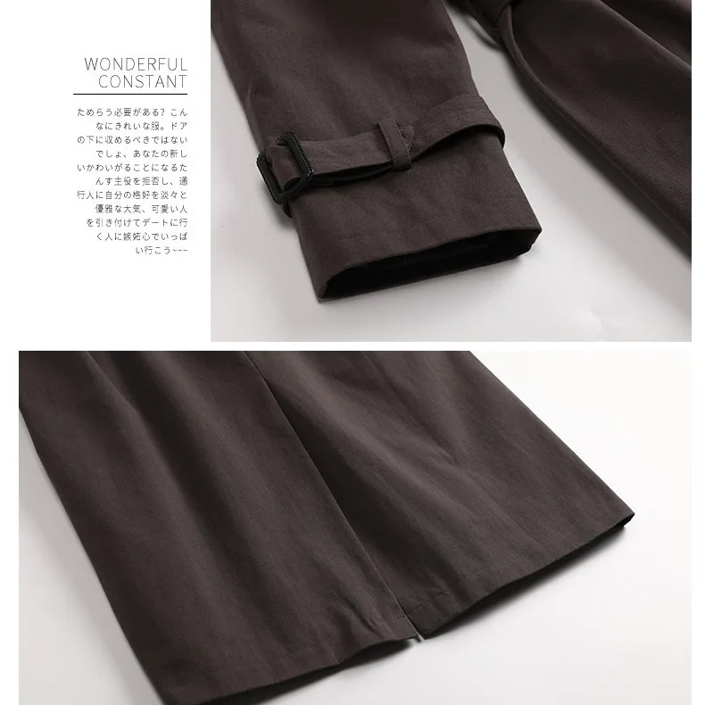 

Plus Size Women's Clothing Jacket Korean Female's Trench Coat 2020 Autumn New Waist Loose Mid-length Coat Oversize Girl