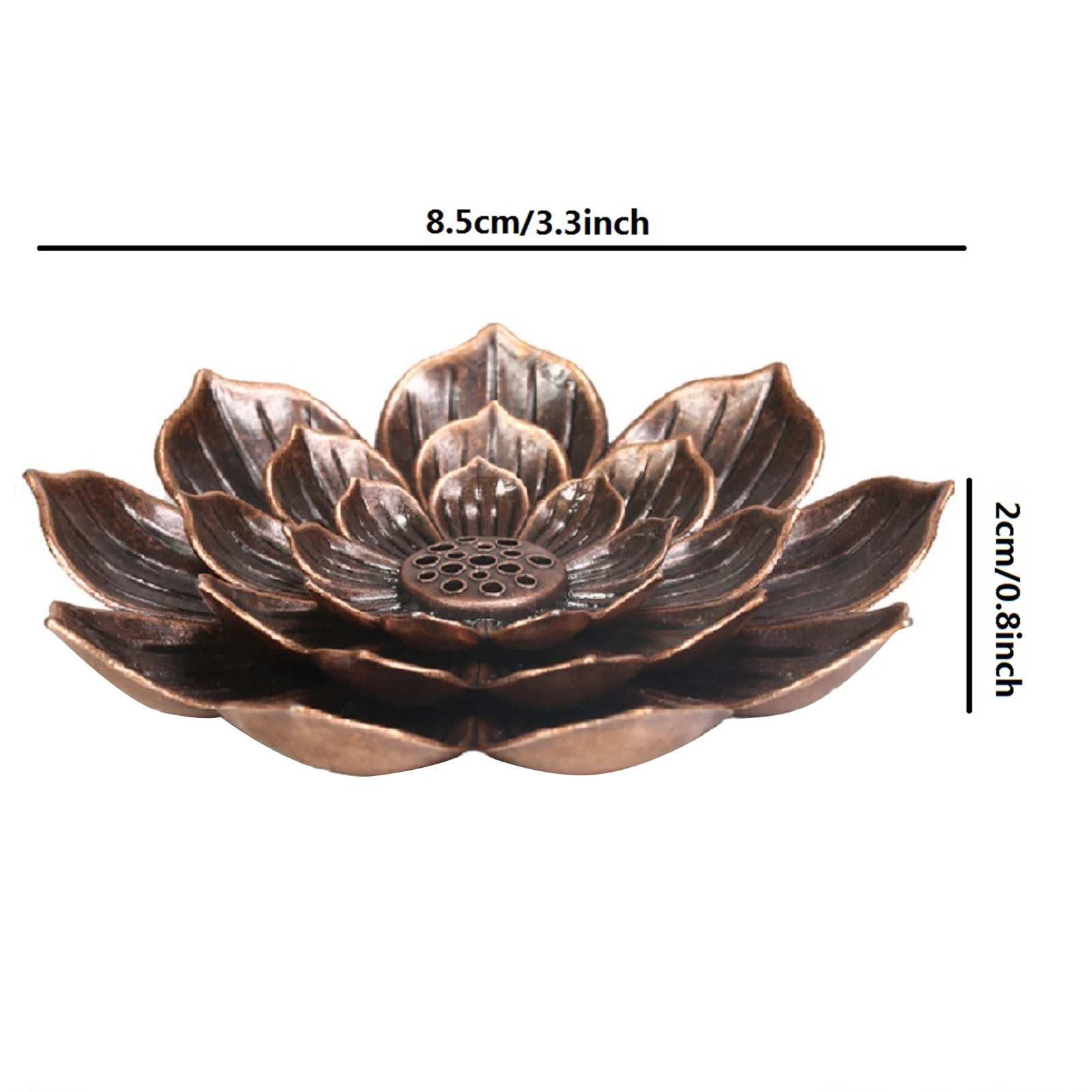Курильница AA держатель для благовоний из маленький Лотос сплава с цветами