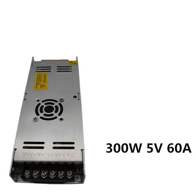 3 года гарантии DC 5V 60A 300W ультратонкий AC/DC Регулируемый переключатель питания Драйвер постоянного напряжения дисплей из светодиодной ленты