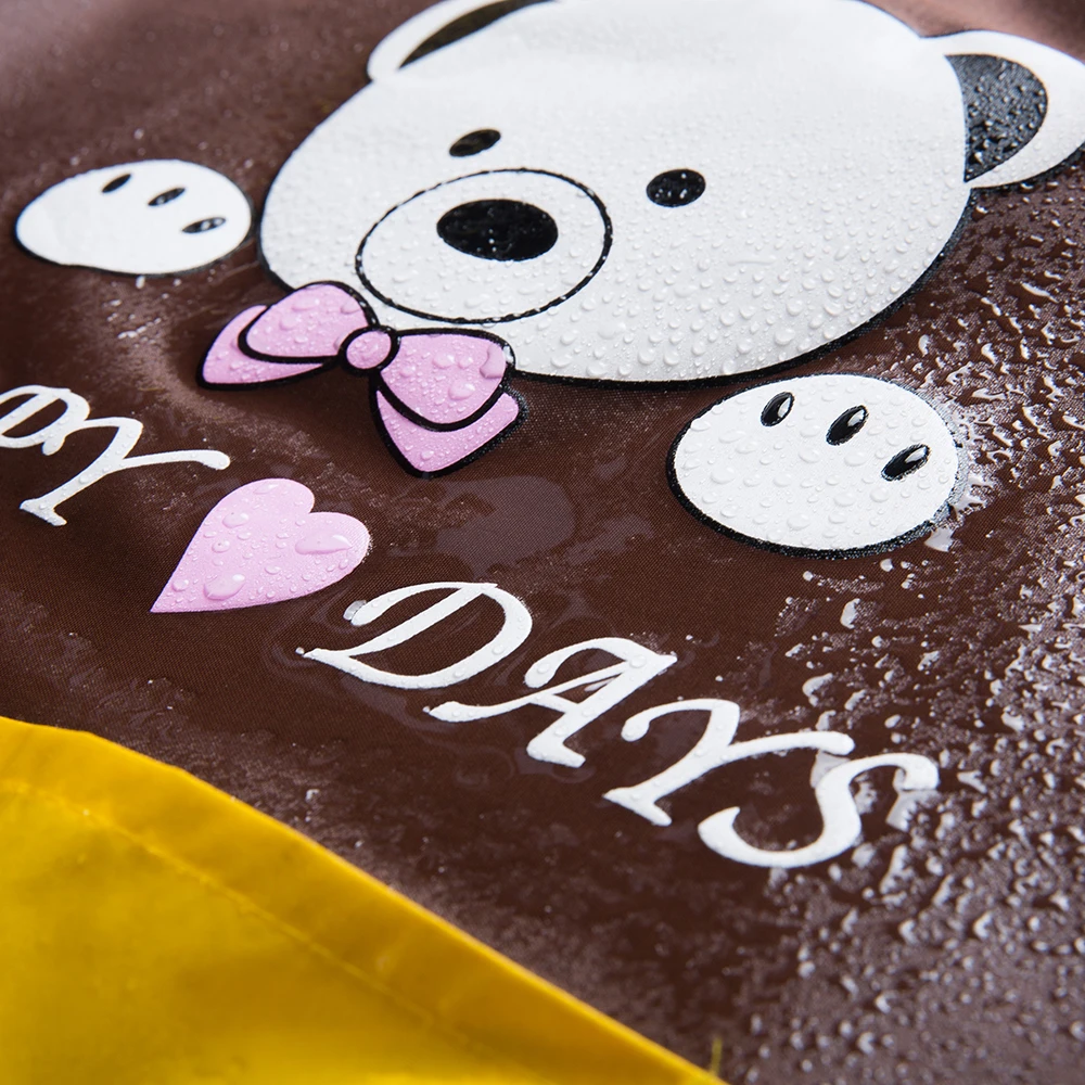 

wholesale Waterproof cute bear printapron unisex kitchen cook apron barbecue haircut work apron restaurant waiter apron Custom