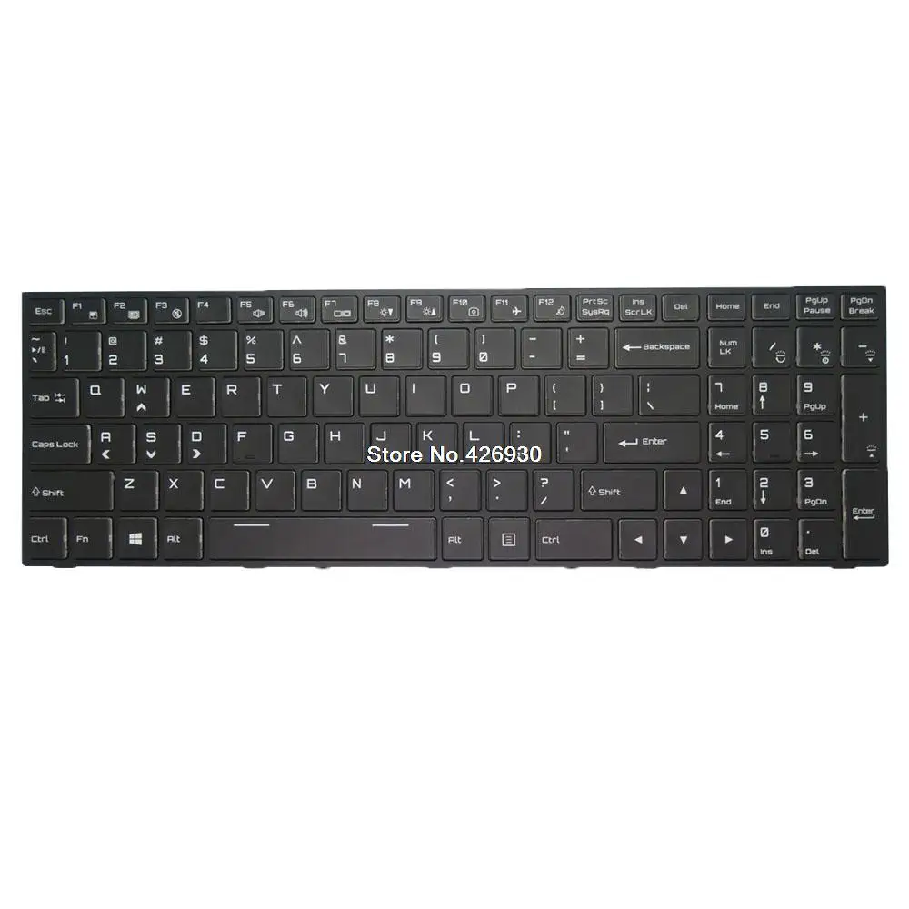 Laptop Replacement Keyboard For Multicom For Kunshan P670H P670R P670HS-G P670RP6-G English US black with backlit new