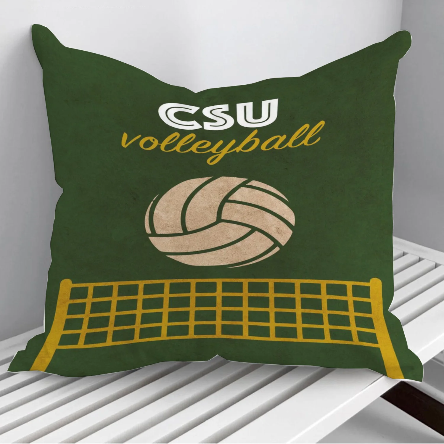 

CSU подушка для колледжа и волейбола, чехол, чехол для кровати, наволочка, домашний декор, Автомобильная подушка, 45*45 см