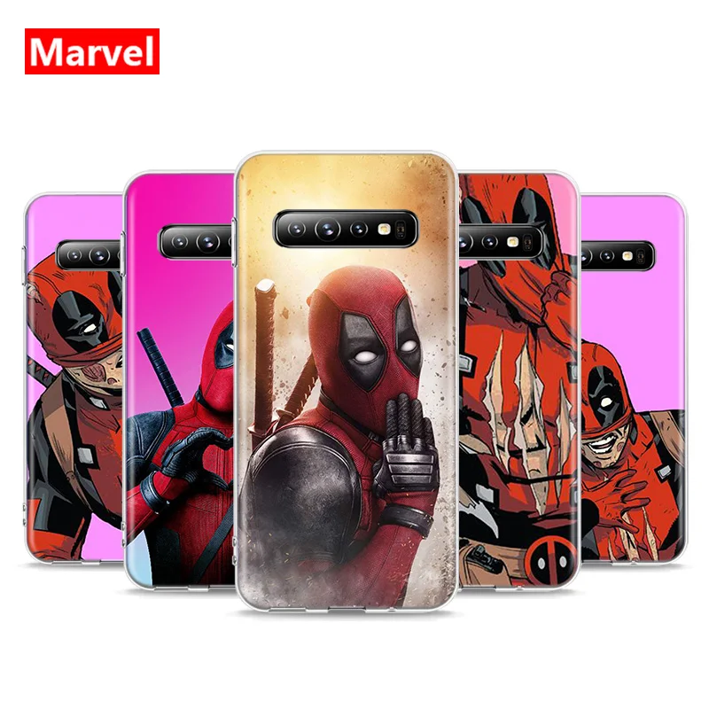

Marvel Avengers Deadpool Super Hero For Samsung Galaxy S21 S20 FE Ultra S10 Lite 5G S10E S9 S8 Plus S7 S6 Edge Soft Phone Case