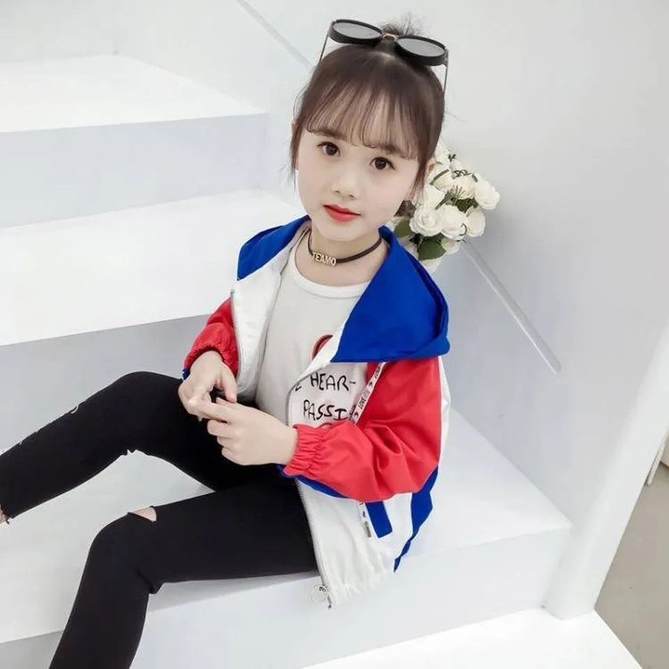 Spring Autumn Kids Coats for Girls 2019 Letter Sleeve Casual Jackets Toddler Teens Clothes Children Baseball Outerwear | Детская одежда