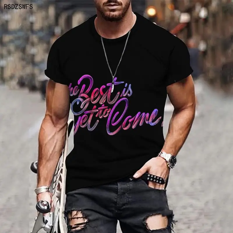 Футболка мужская оверсайз с 3D принтом модная интересная рубашка короткими