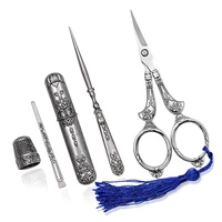 kaobuy%c2%a0embroidery scissors and casecomplete vintage sewing tools with needle storage tubeawlfinger cot