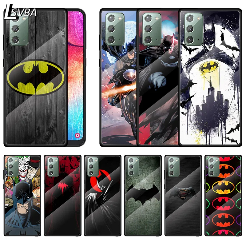 

Cool Super Men Hero Bat For Samsung A70 A50 A40 A30 Note 20 10 9 8 Ultra Lite Plus Tempered Glass Phone Case