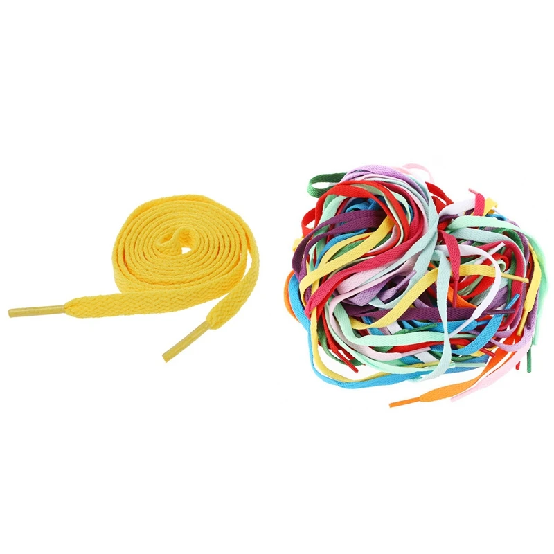 

13 Pair Of Broad Laces for Shoes Boots 8Mm - 12 Colors