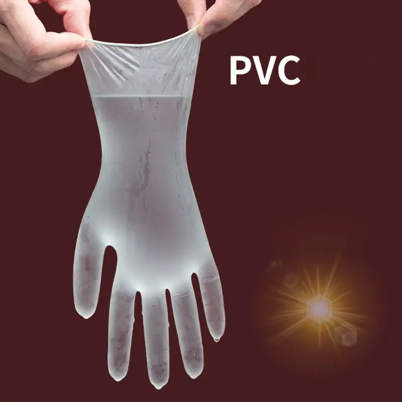 

50pairs 12inches Long Disposable Powder Free Cleaning Work Safety PVC Gloves