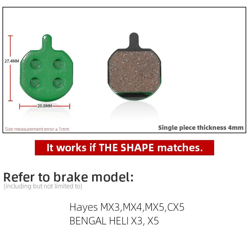 2 пары дисковые велосипедные тормозные колодки для Hayes MX2 MX3 MX4 подошва GX-C JAK-5