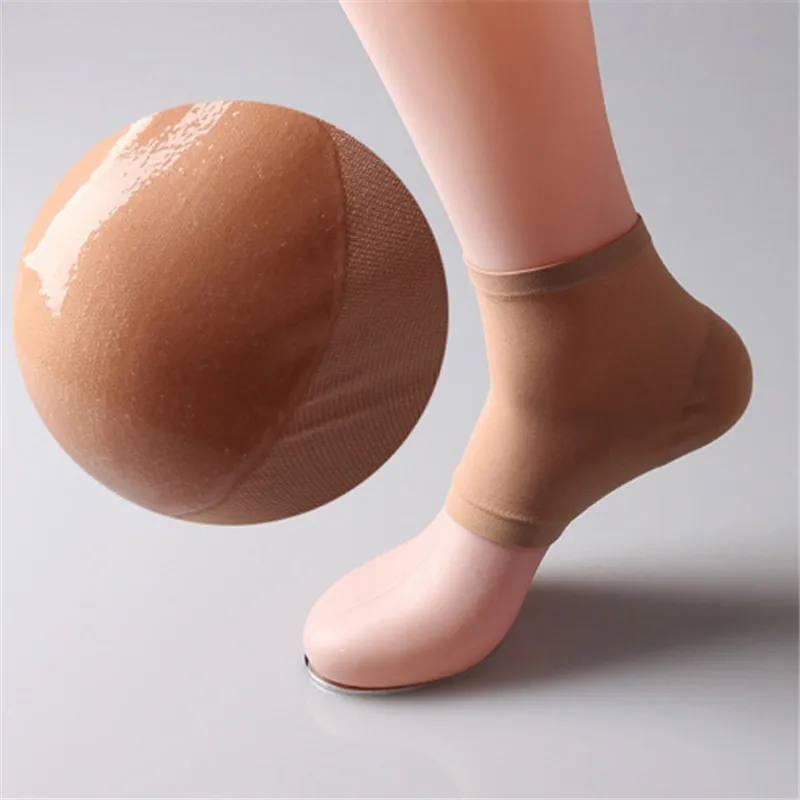 

1 Pair Moisturizing Silicone Gel Heel Socks Cracked Foot Skin Care Protectors Heel Pain Relief Insoles Feet Massager Tool