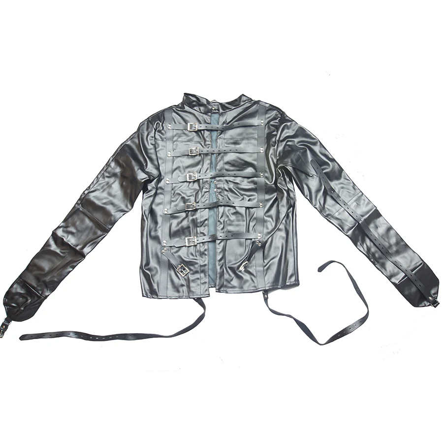 Кожаная прямая куртка размера плюс бондажный бюстгальтер женское сексуальное