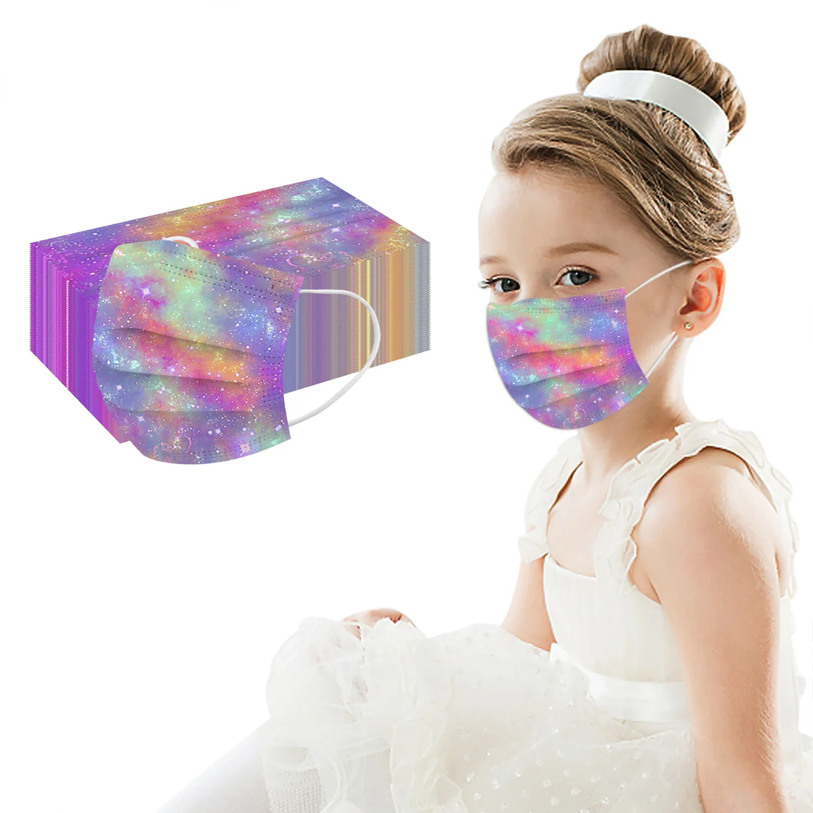 

Маска для Хэллоуина, детская Маска, защитные маски для лица, одноразовая Маска для защиты, детская Маска для лица с принтом