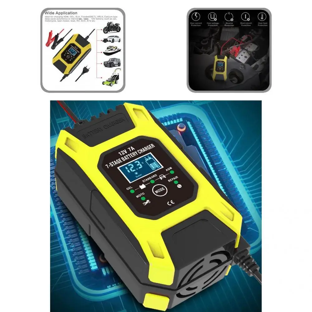 

Durable Repair Type High Efficiency Battery Maintainer Safe Battery Charger Digital Display for Car