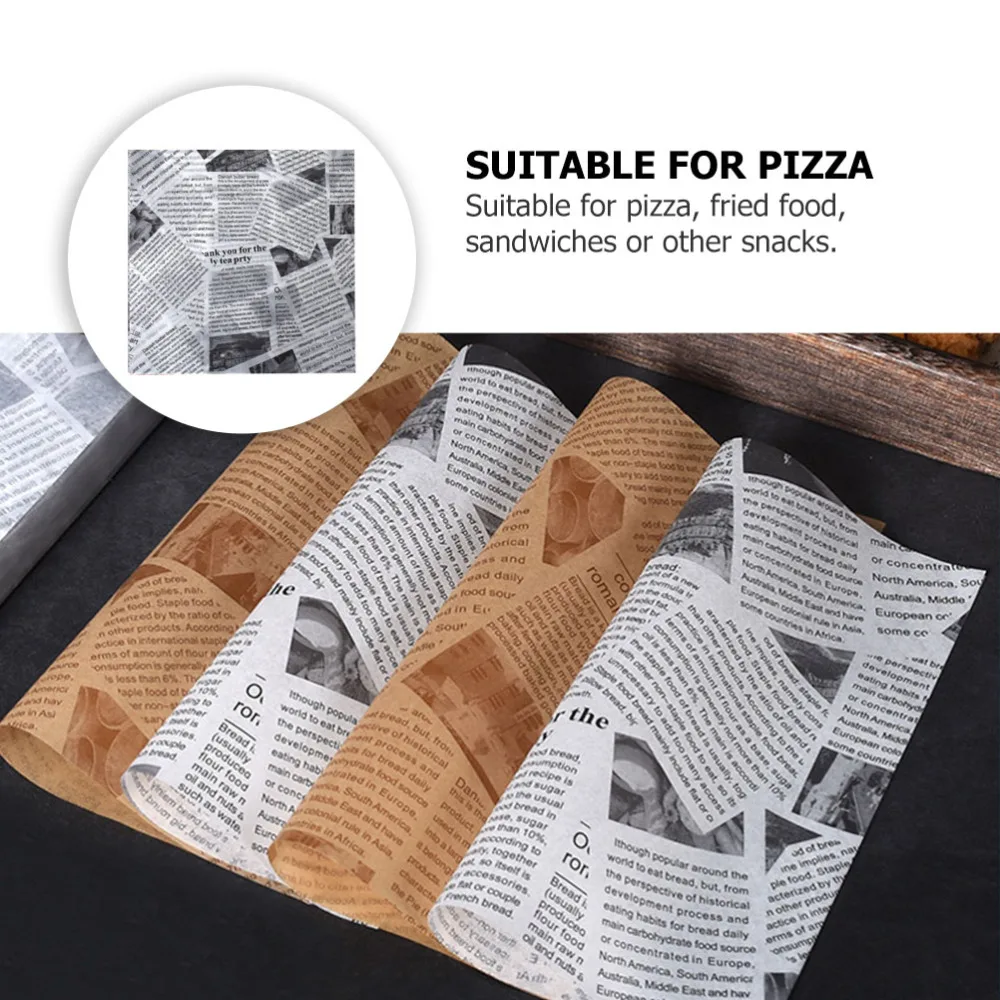 

500pcs Fashion Tray Oil Paper Baking Pad Paper Household Heat Resistant Paper