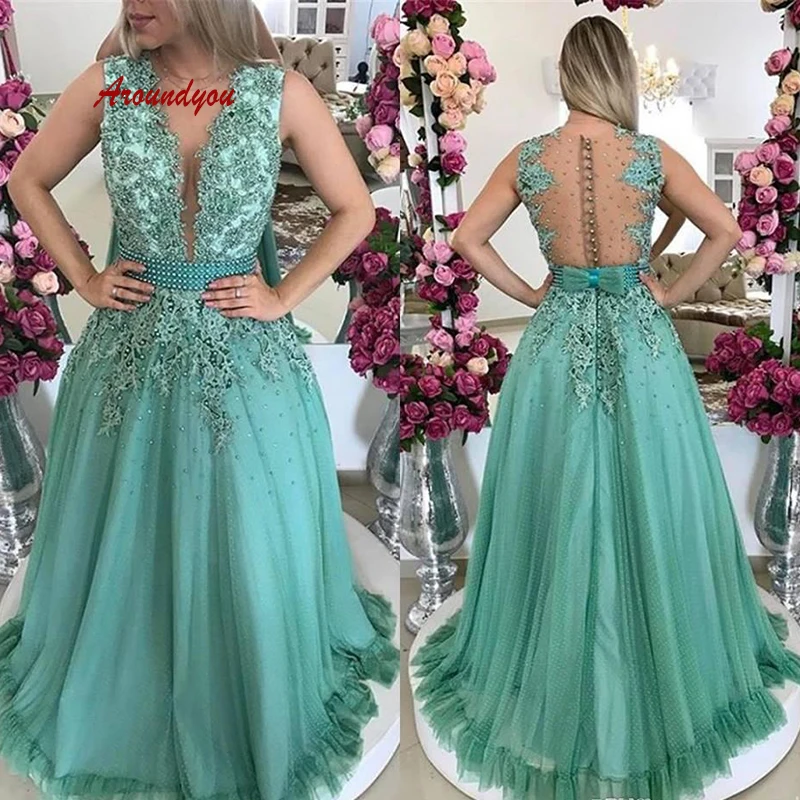 

Сексуальные длинные кружевные вечерние платья для вечеринок, женские трапециевидные вечерние платья для выпускного вечера, вечернее плать...