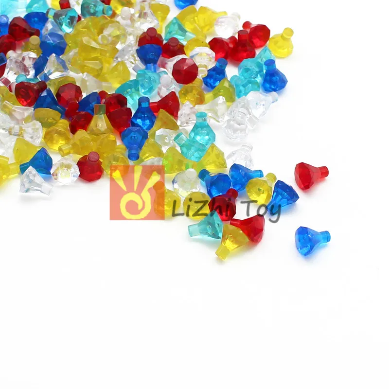 MOC Brick 30153 Rock 1x1 Jewel 24 грани DIY Развивающие строительные блоки Обучающие Игрушки